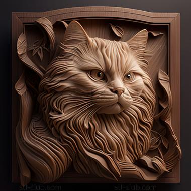 3D model st Siberian cat (STL)